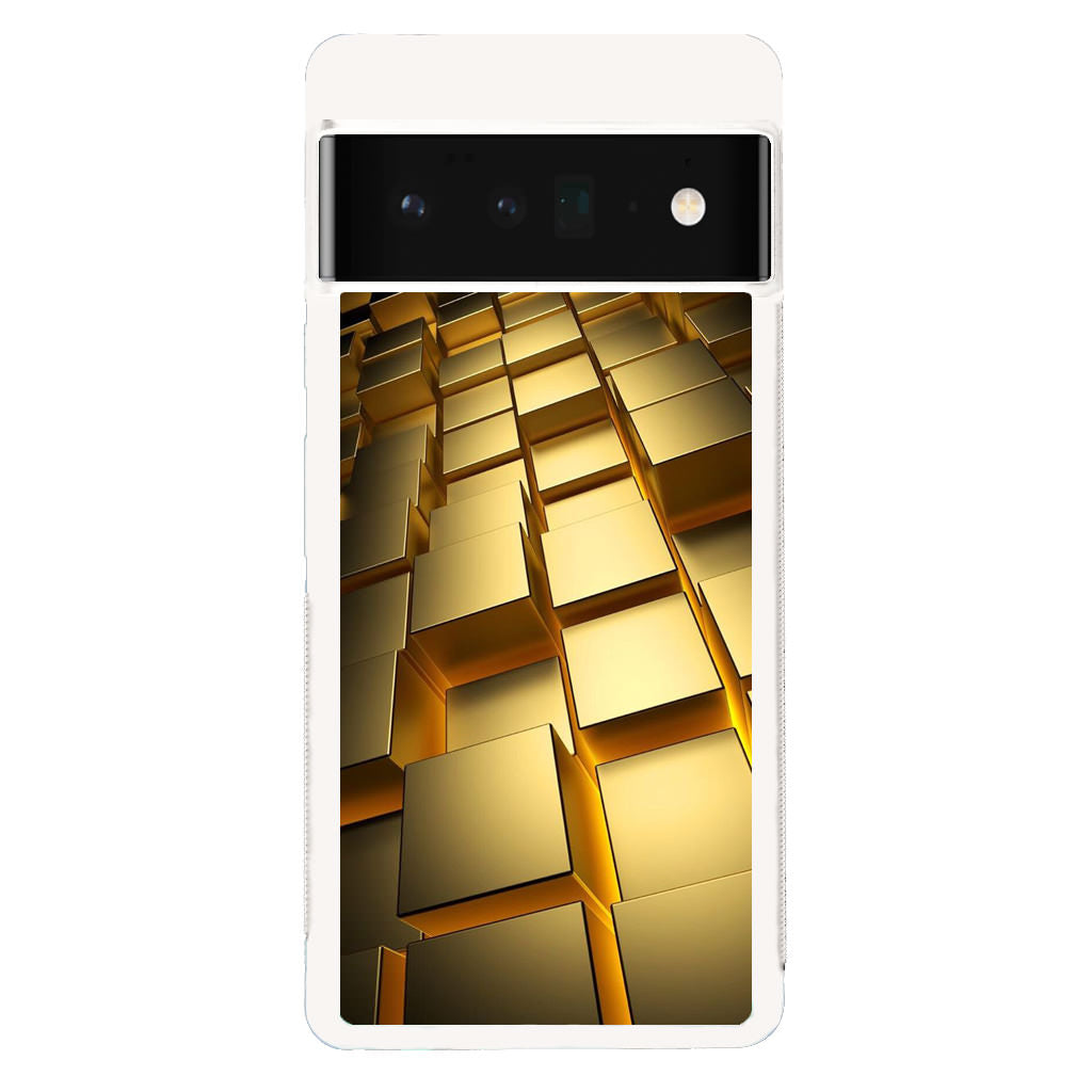 Golden Cubes Google Pixel 6 Pro Case