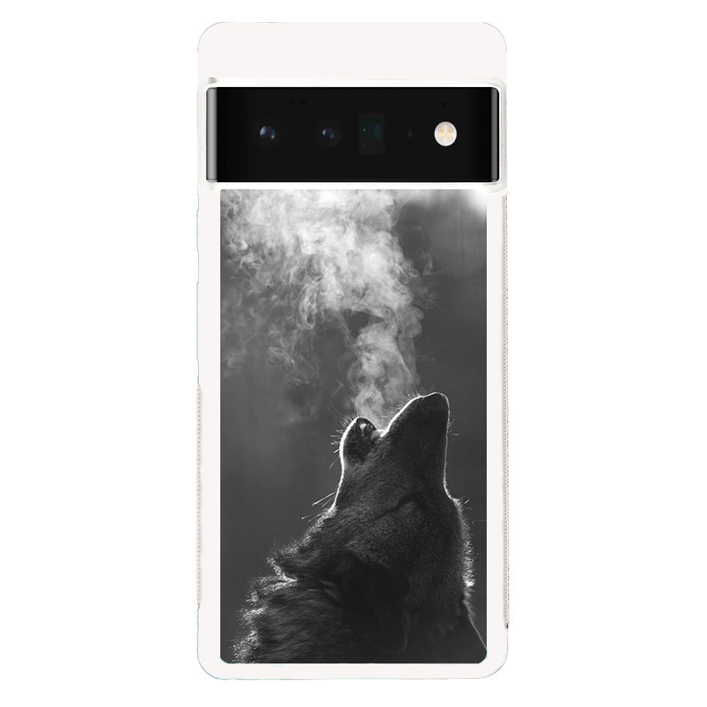 Howling Wolves Black and White Google Pixel 6 Pro Case