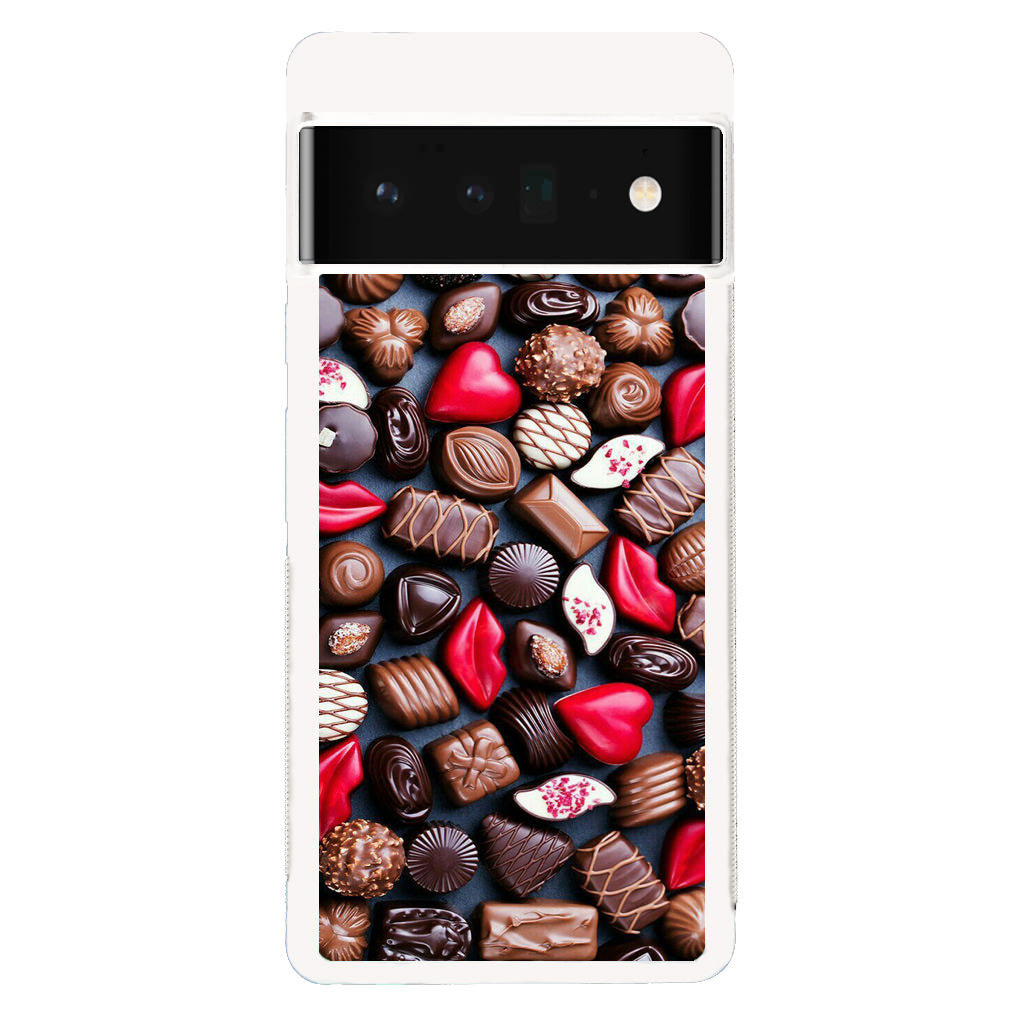 I Love Choco Pattern Google Pixel 6 Pro Case