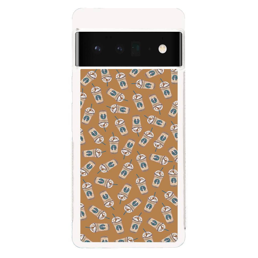 Iced Cappuccinos Lover Pattern Google Pixel 6 Pro Case