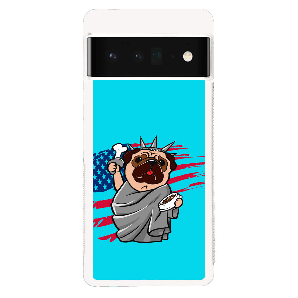 Independence Day Pug Google Pixel 6 Pro Case