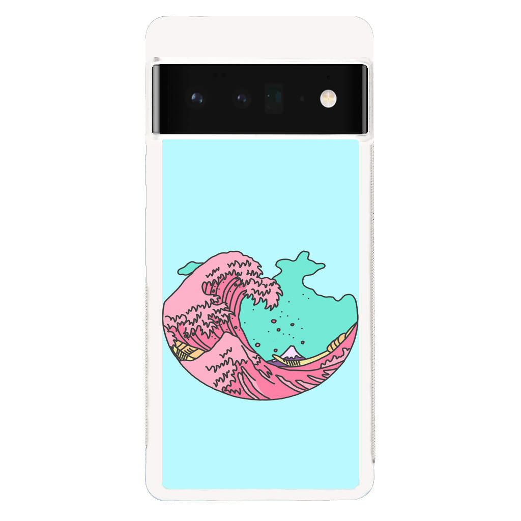 Japanese Pastel Wave Google Pixel 6 Pro Case