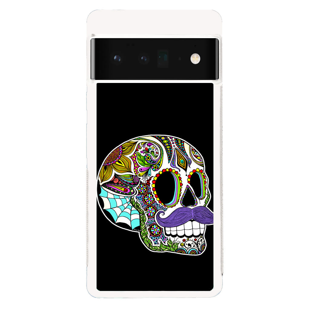 Mustache Sugar Skull Google Pixel 6 Pro Case