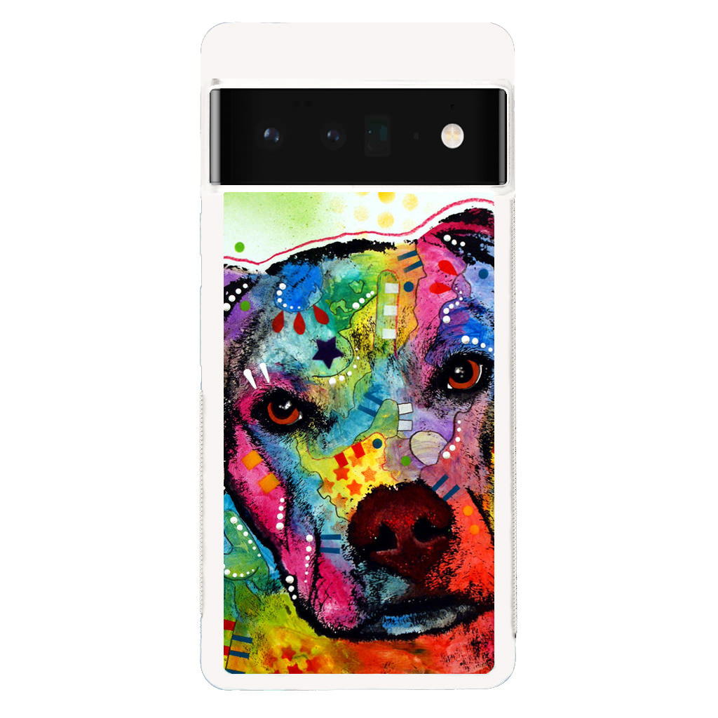 Pitbull Love Painting Google Pixel 6 Pro Case