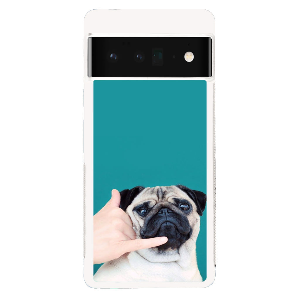 Pug is on the Phone Google Pixel 6 Pro Case