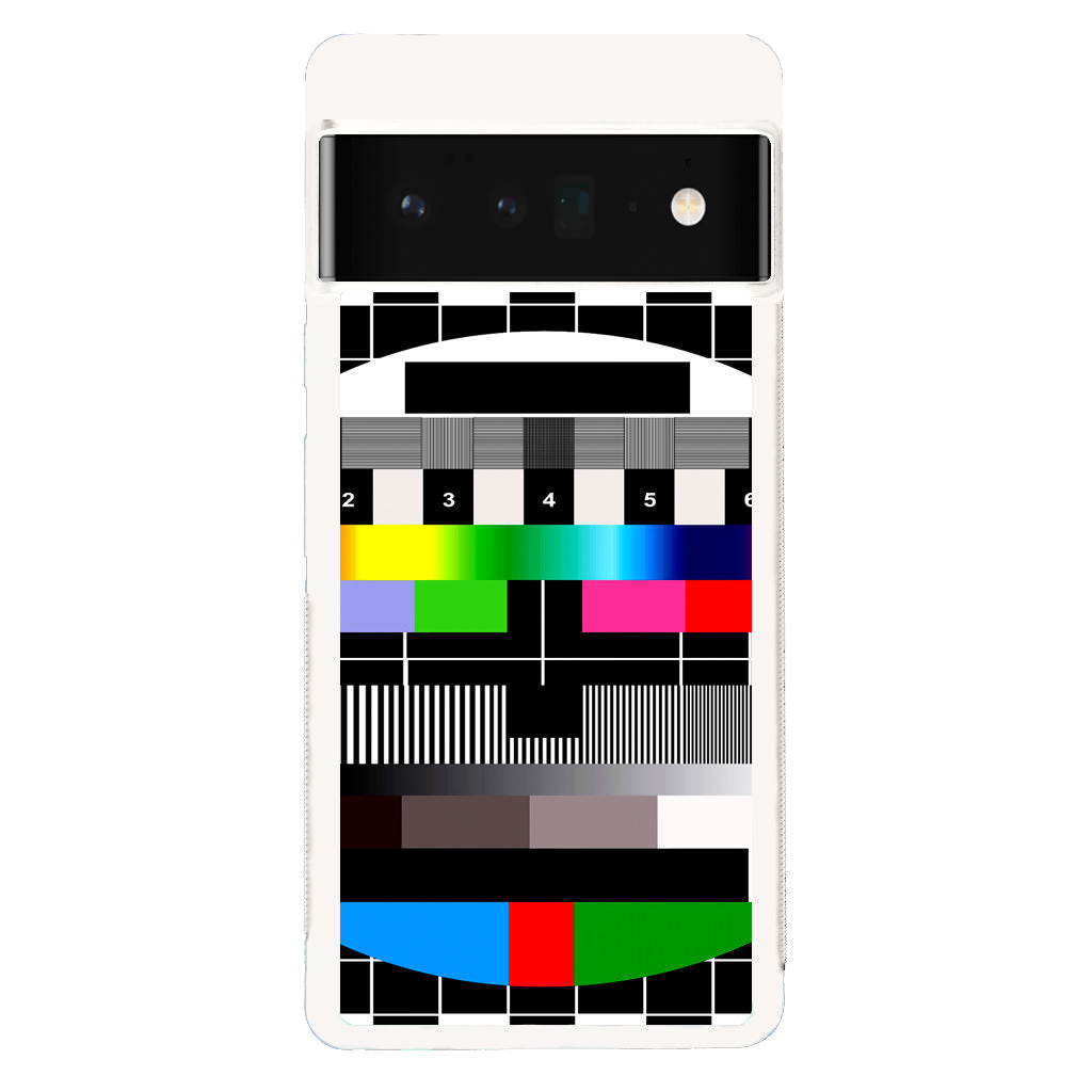 Scheme Pause TV Colorful Mesh Google Pixel 6 Pro Case