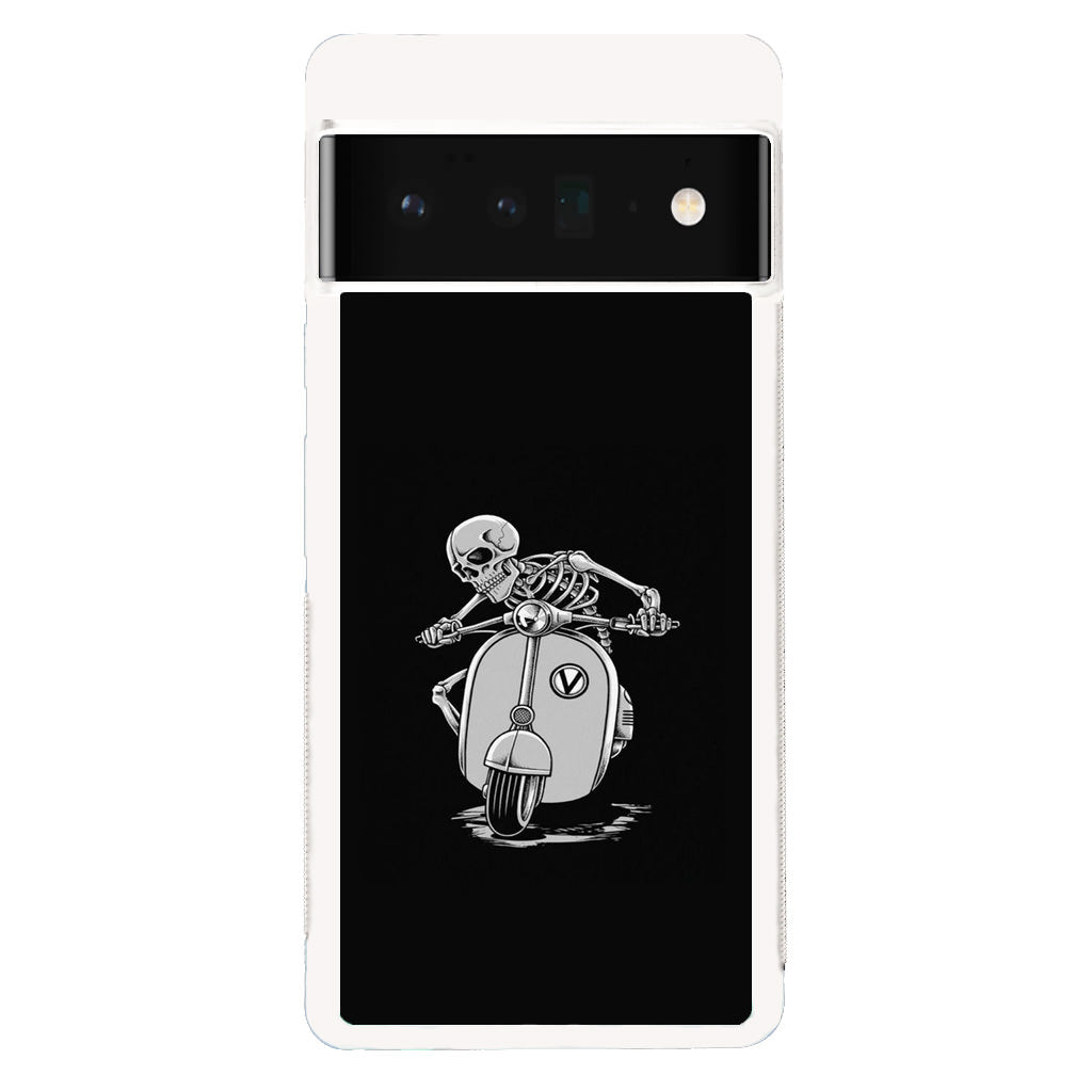 Skeleton Rides Scooter Google Pixel 6 Pro Case