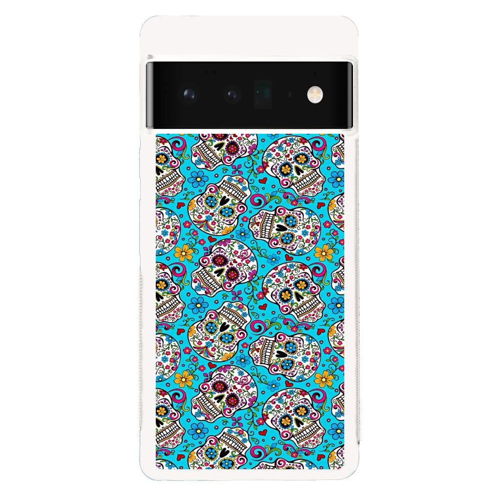 Skull Floral Sugar Google Pixel 6 Pro Case