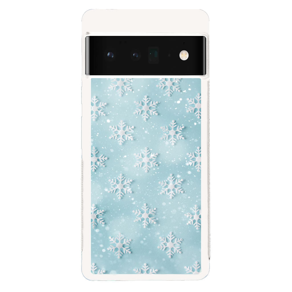 Snowflakes Pattern Google Pixel 6 Pro Case