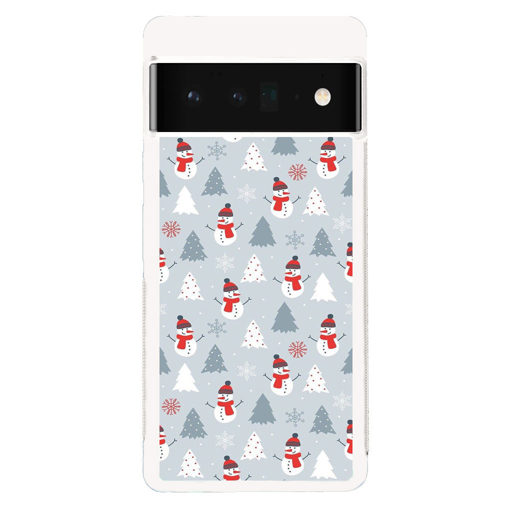 Snowmans Pattern Google Pixel 6 Pro Case