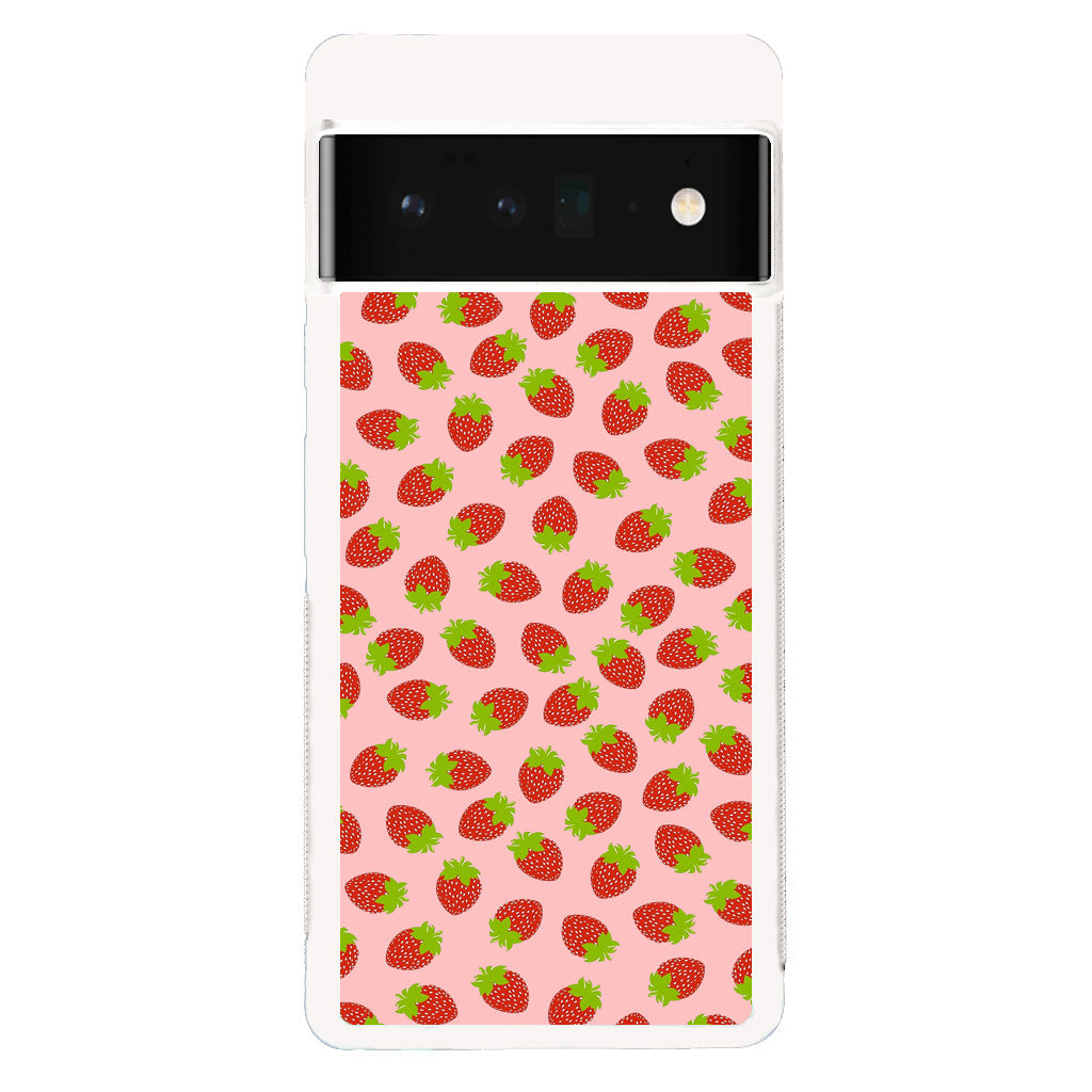 Strawberries Pattern Google Pixel 6 Pro Case