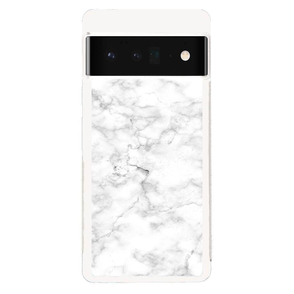 White Marble Google Pixel 6 Pro Case