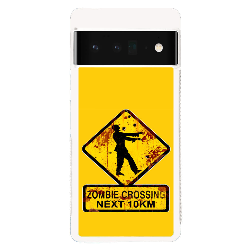 Zombie Crossing Sign Google Pixel 6 Pro Case