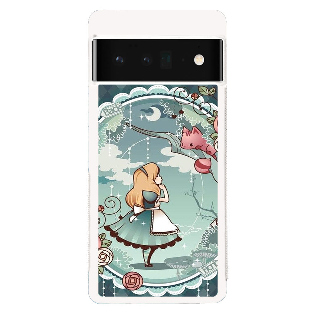 Alice And Cheshire Cat Poster Google Pixel 6 Pro Case