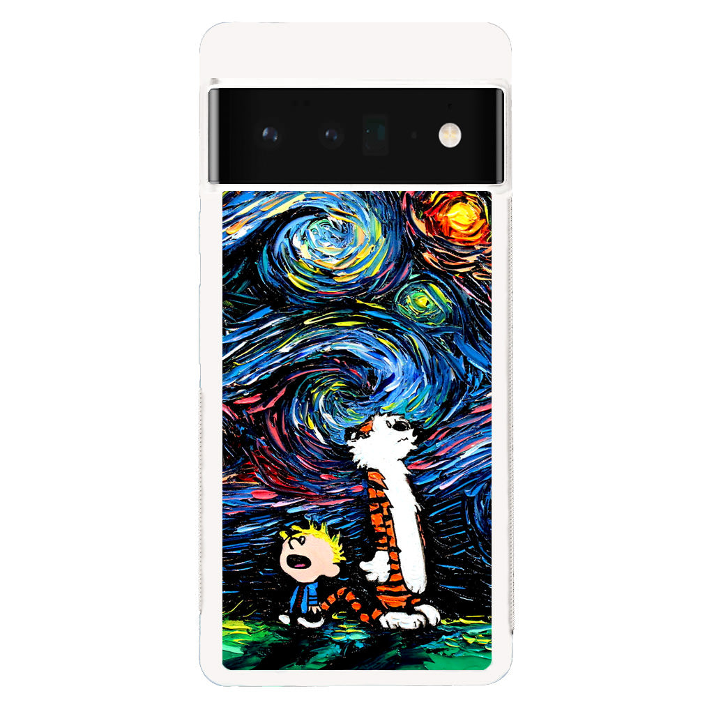 Calvin Art At Starry Night Google Pixel 6 Pro Case