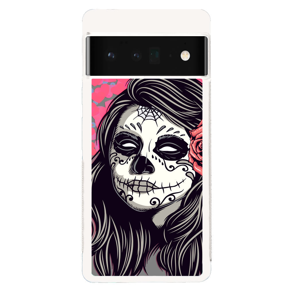 Girl Skull Flower Google Pixel 6 Pro Case