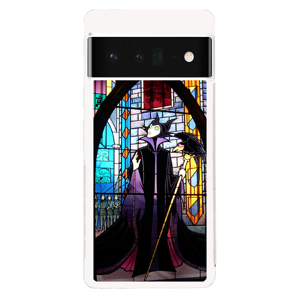 Maleficent Sleeping Beauty Glass Art Google Pixel 6 Pro Case