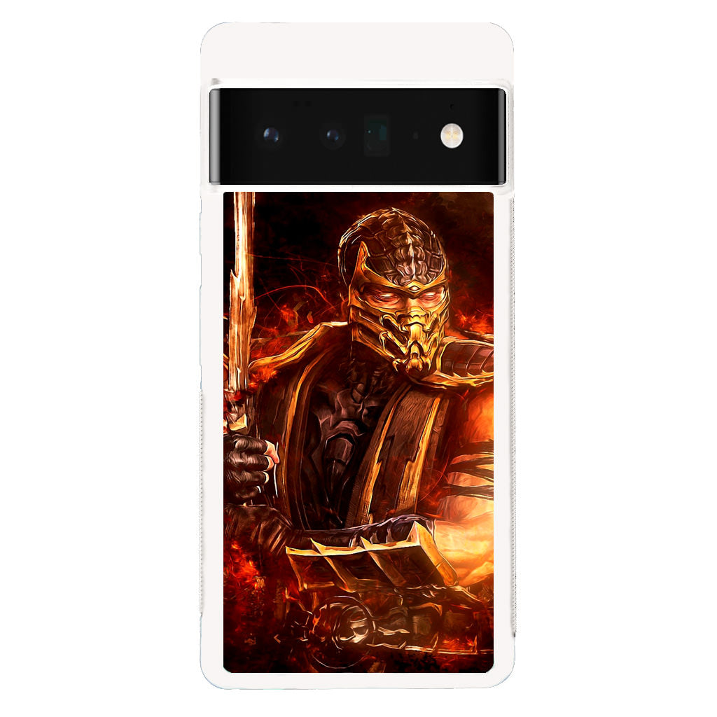 Mortal Kombat Scorpion Google Pixel 6 Pro Case