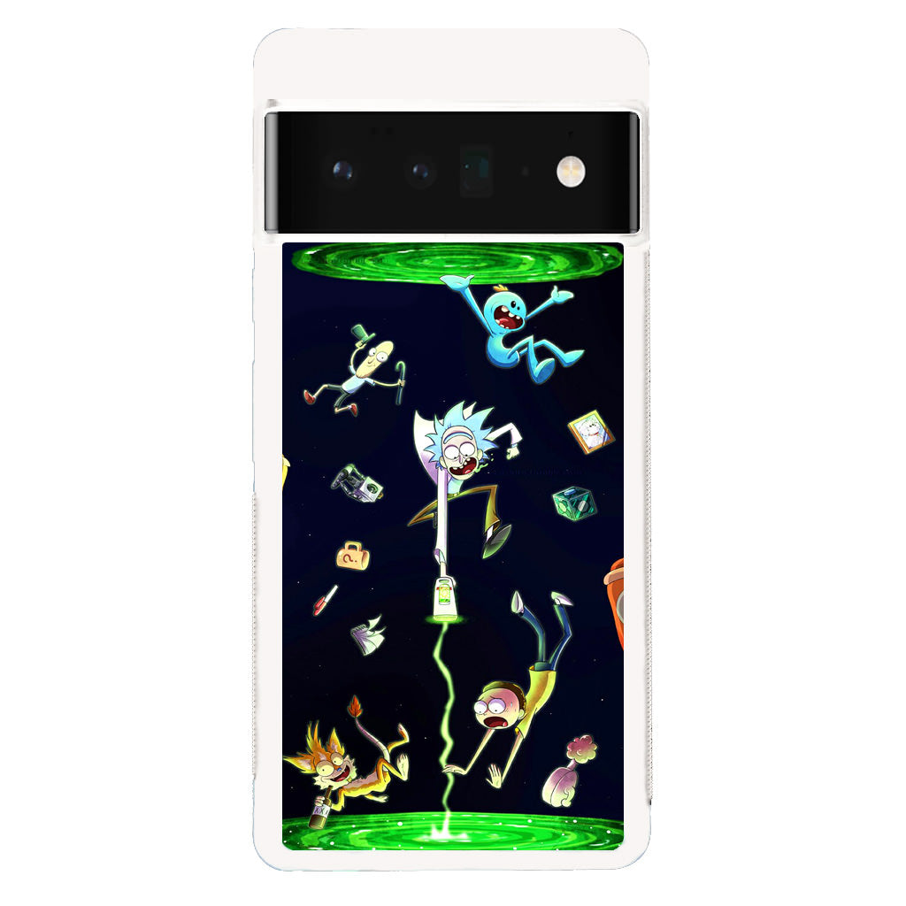 Rick And Morty Portal Fall Google Pixel 6 Pro Case