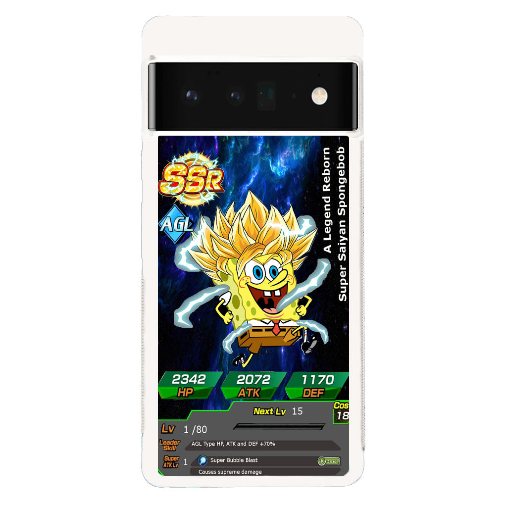 Super Saiyan Spongebob Card Google Pixel 6 Pro Case