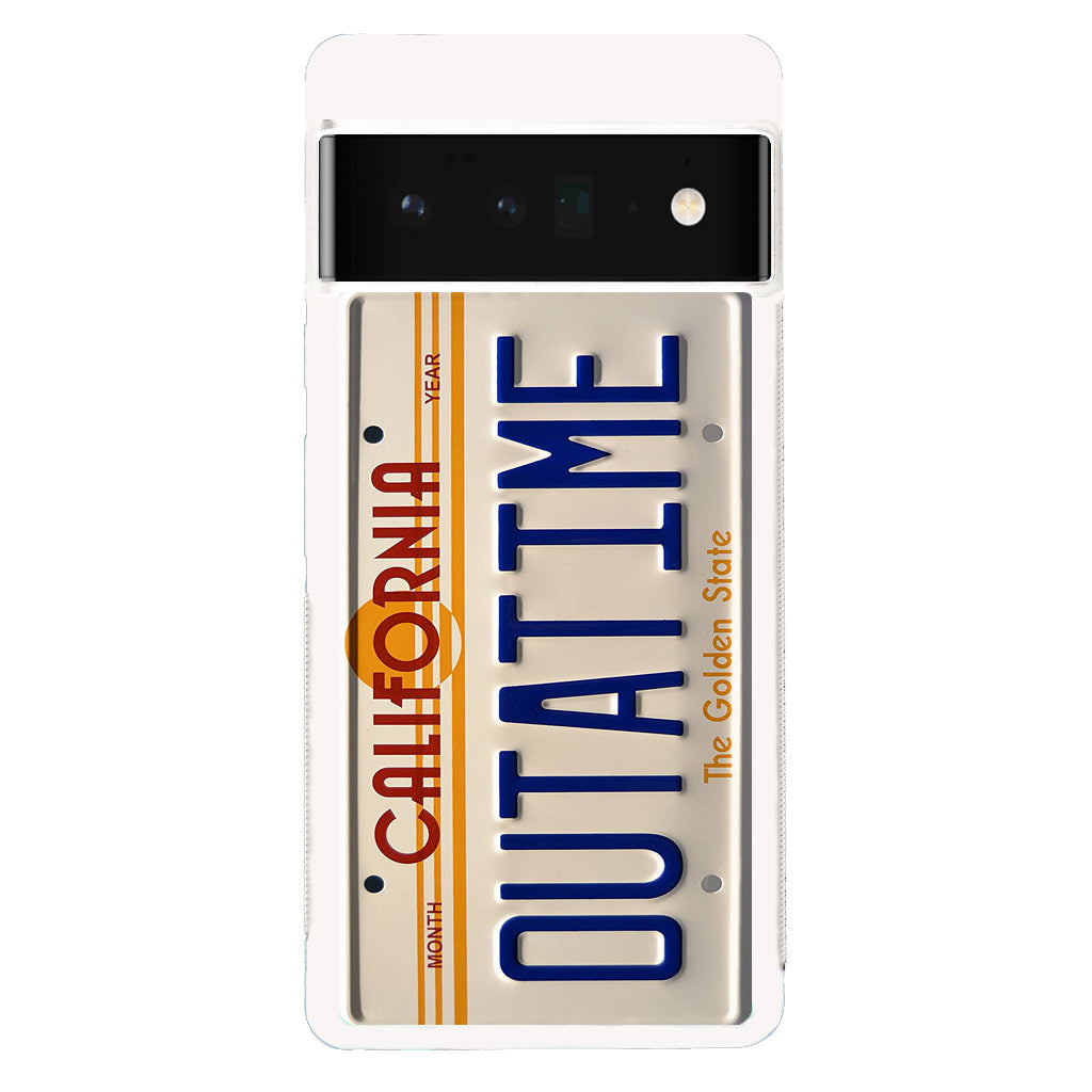 Back to the Future License Plate Outatime Google Pixel 6 Pro Case