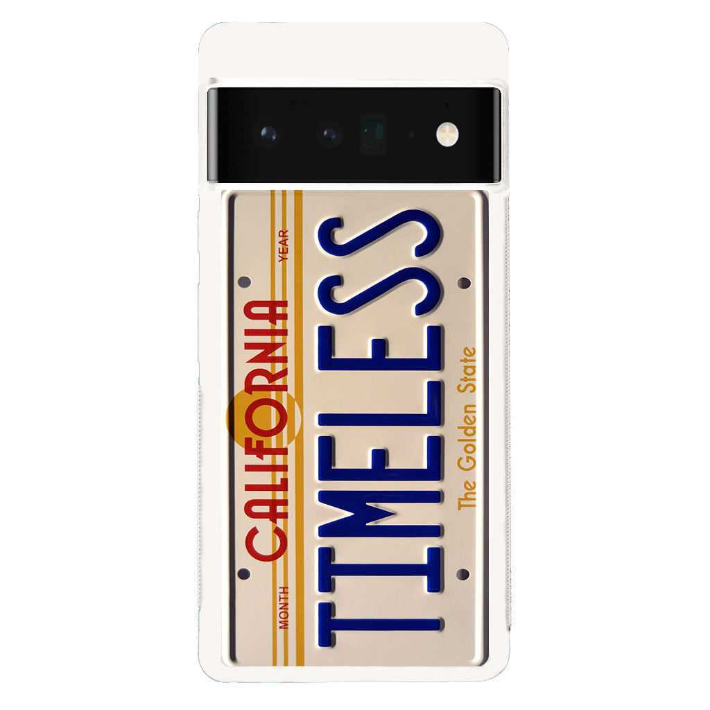 Back to the Future License Plate Timeless Google Pixel 6 Pro Case