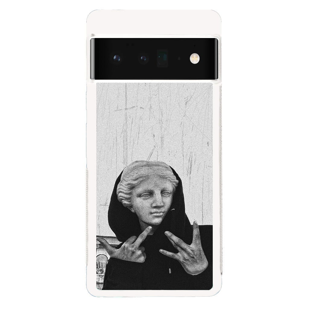 Greek Statue Wearing Hoodie Google Pixel 6 Pro Case