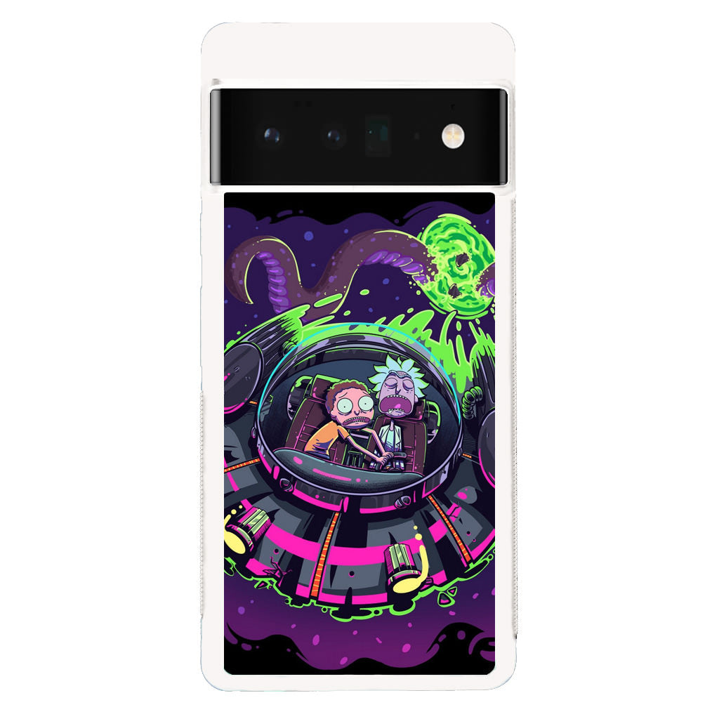 Rick And Morty Spaceship Google Pixel 6 Pro Case