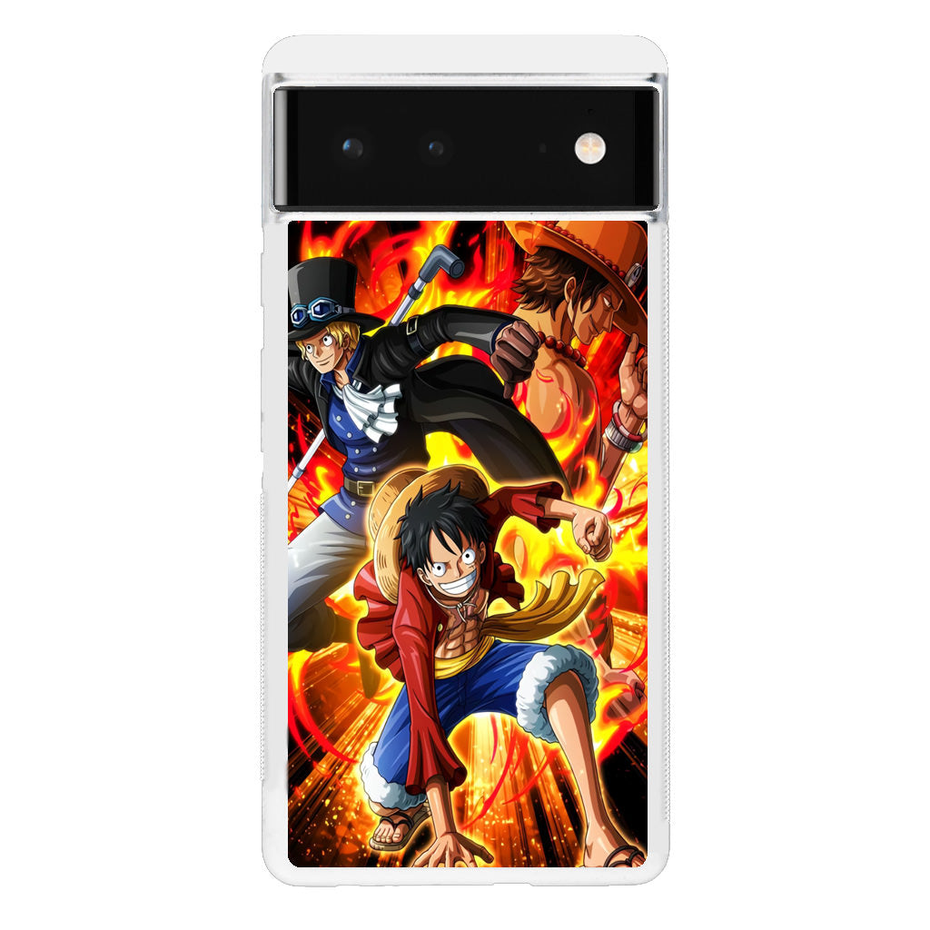 Ace Sabo Luffy Brotherhood Google Pixel 6 Case