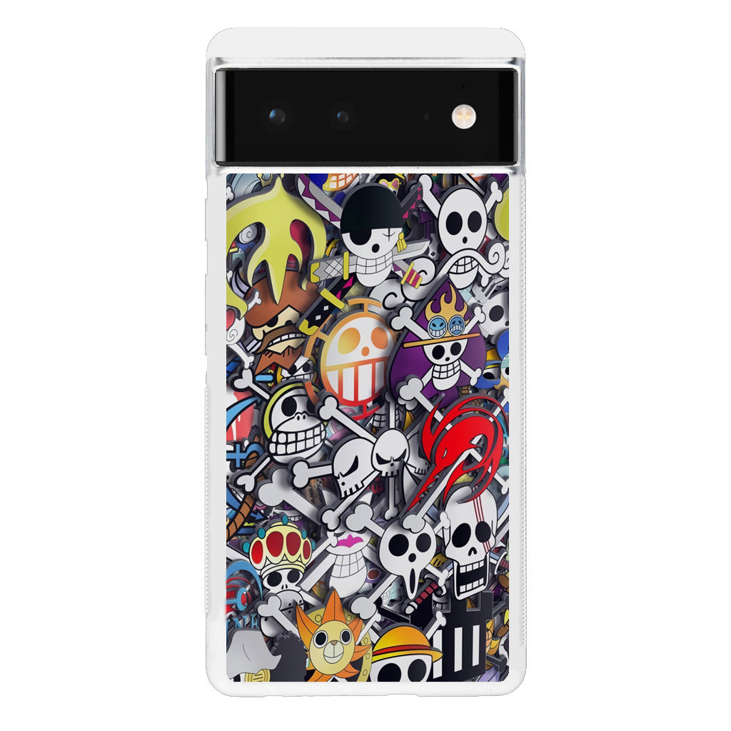 All Pirate Symbols One Piece Google Pixel 6 Case