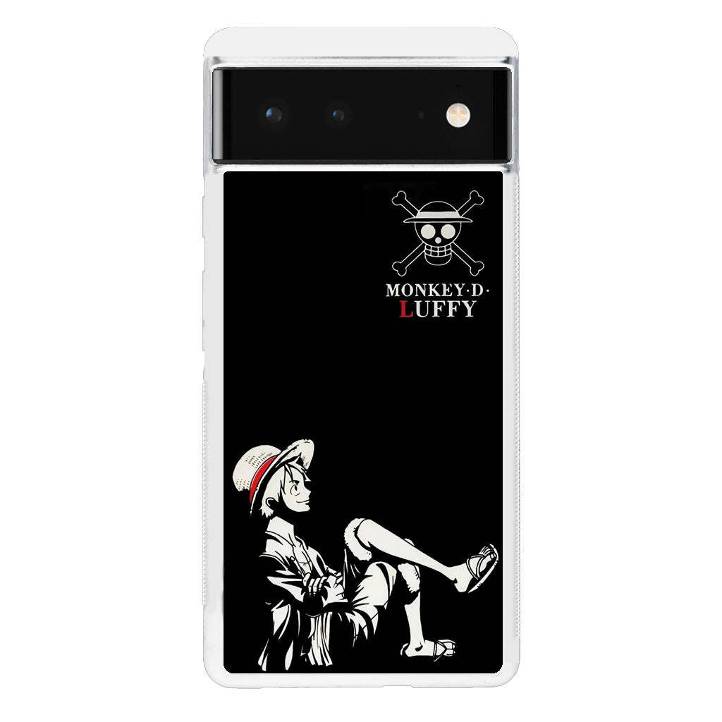 Monkey D Luffy Black And White Google Pixel 6 Case