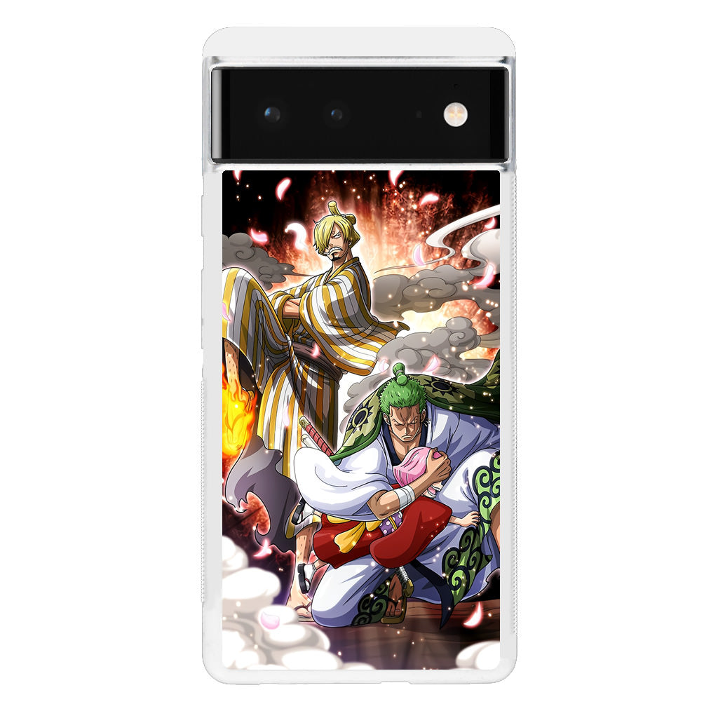 Sanji And Zoro Saving Otoko Google Pixel 6 Case