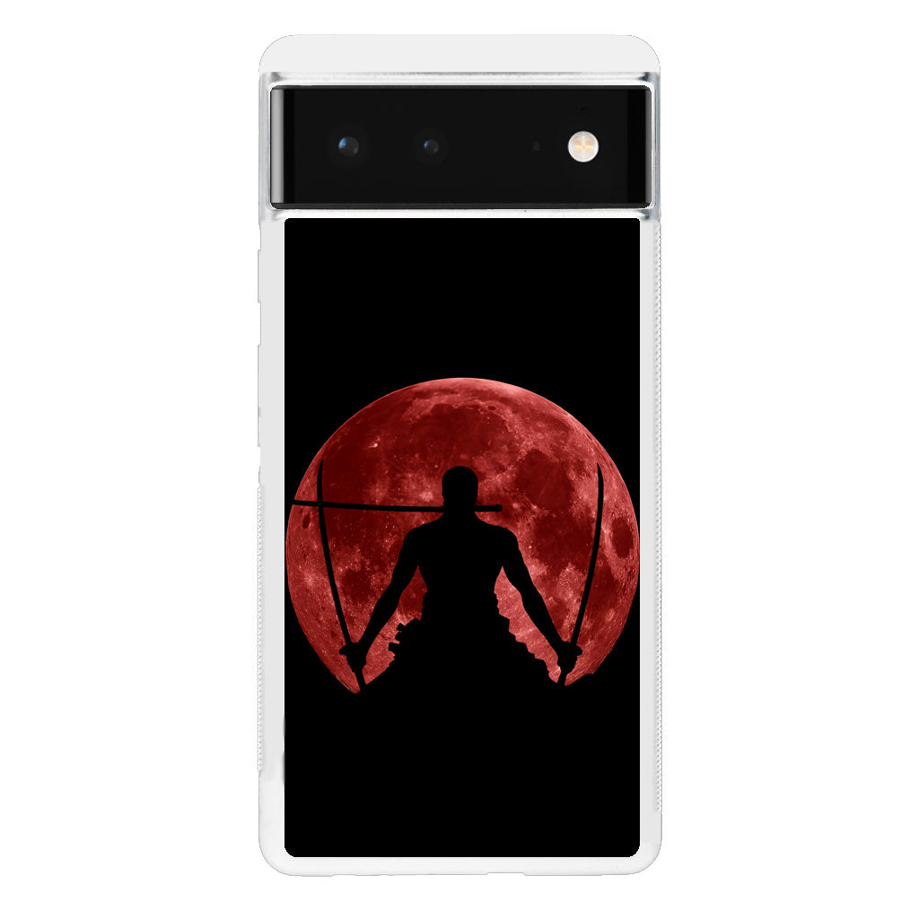 Silhouette Of Zoro In Santoryu Mode Google Pixel 6 Case