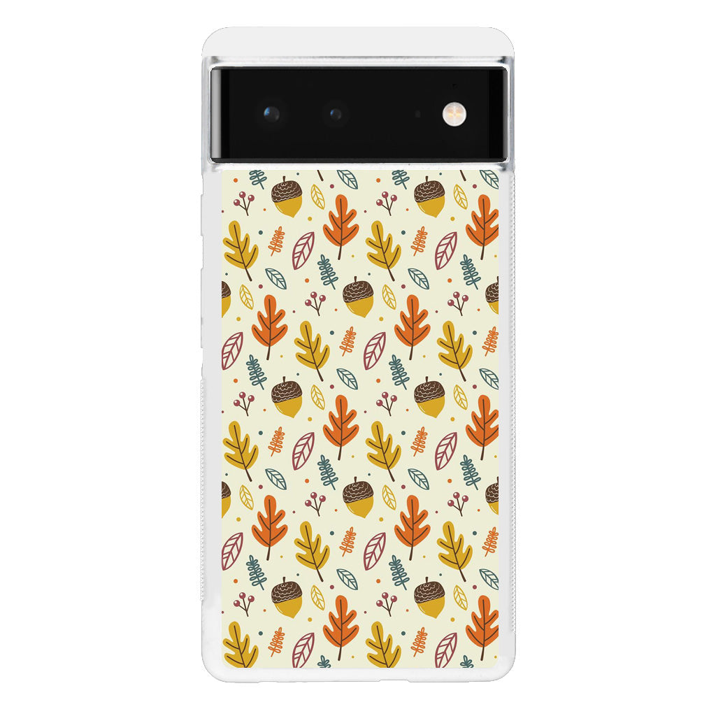 Autumn Things Pattern Google Pixel 6 Case