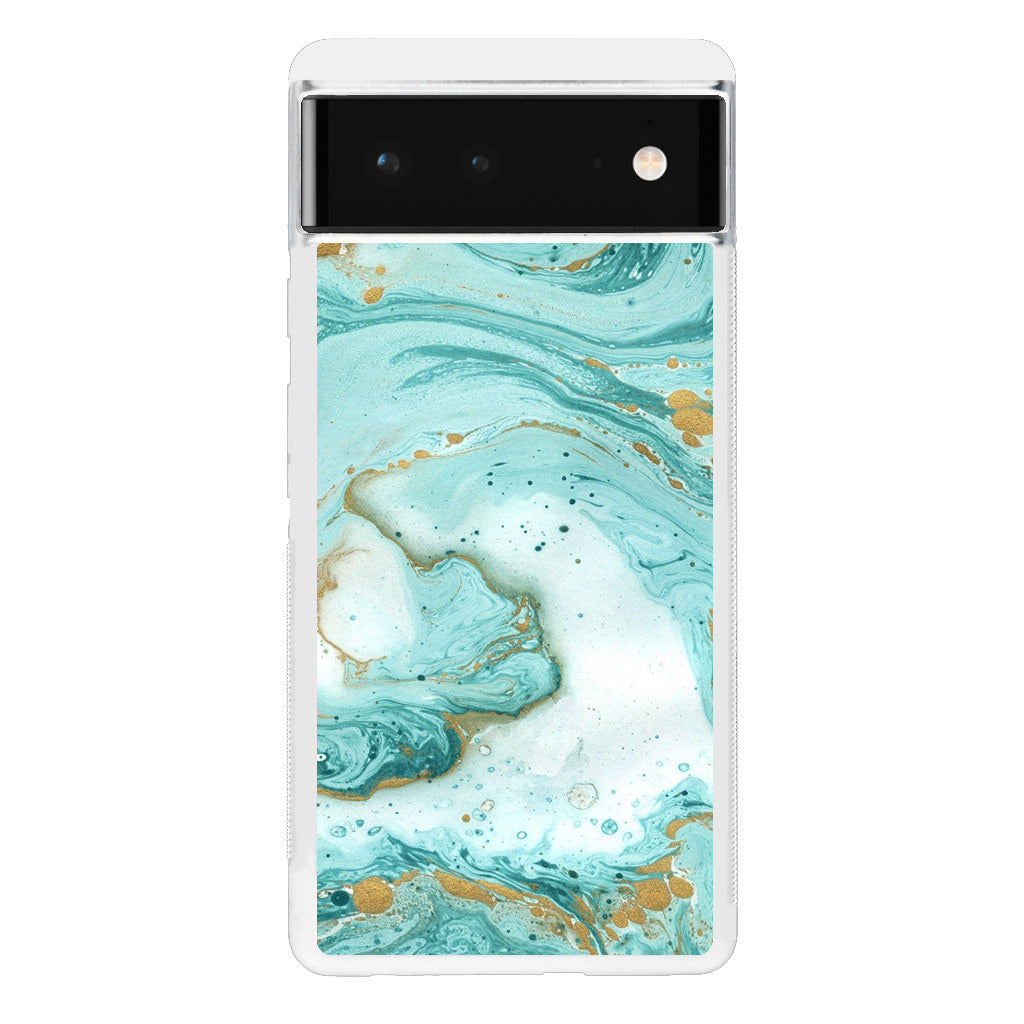 Azure Water Glitter Google Pixel 6 Case