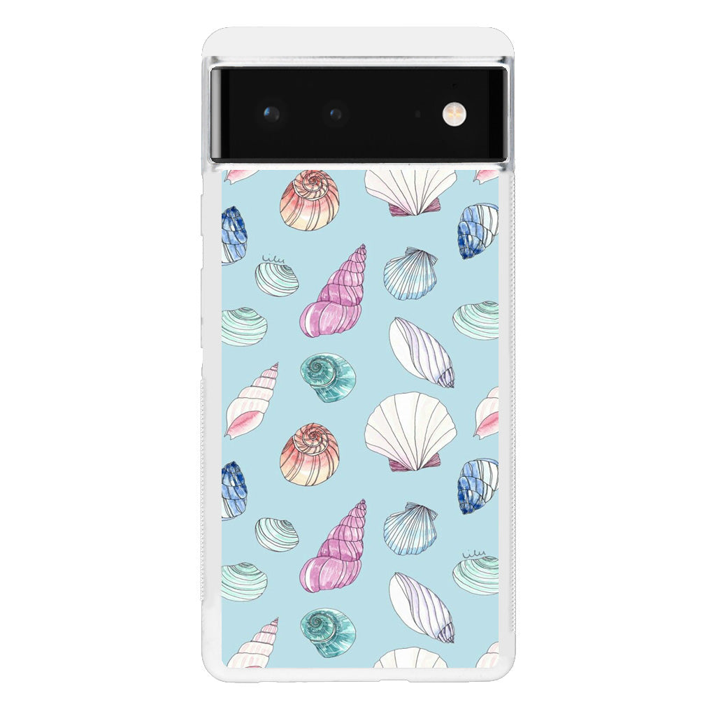 Beach Shells Pattern Google Pixel 6 Case