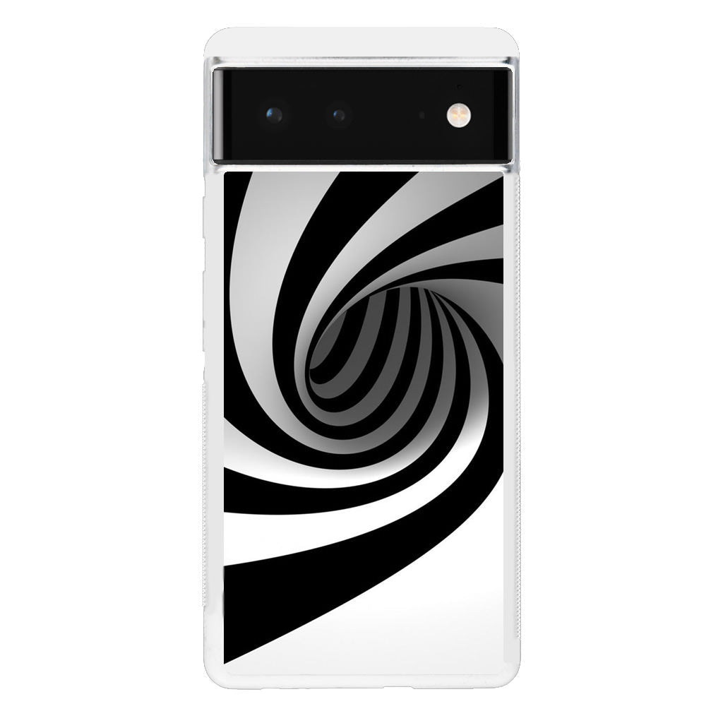 Black and White Twist Google Pixel 6 Case