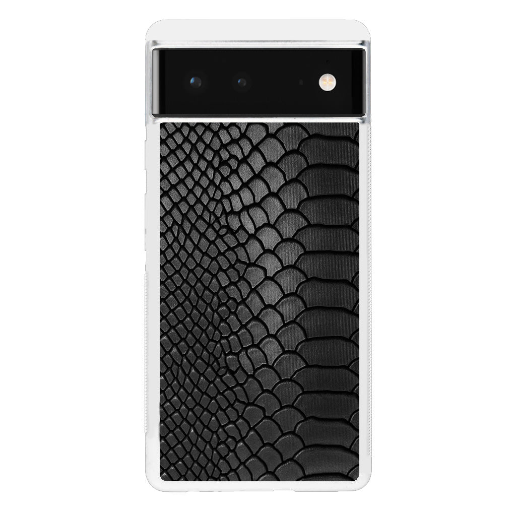 Black Snake Skin Texture Google Pixel 6 Case