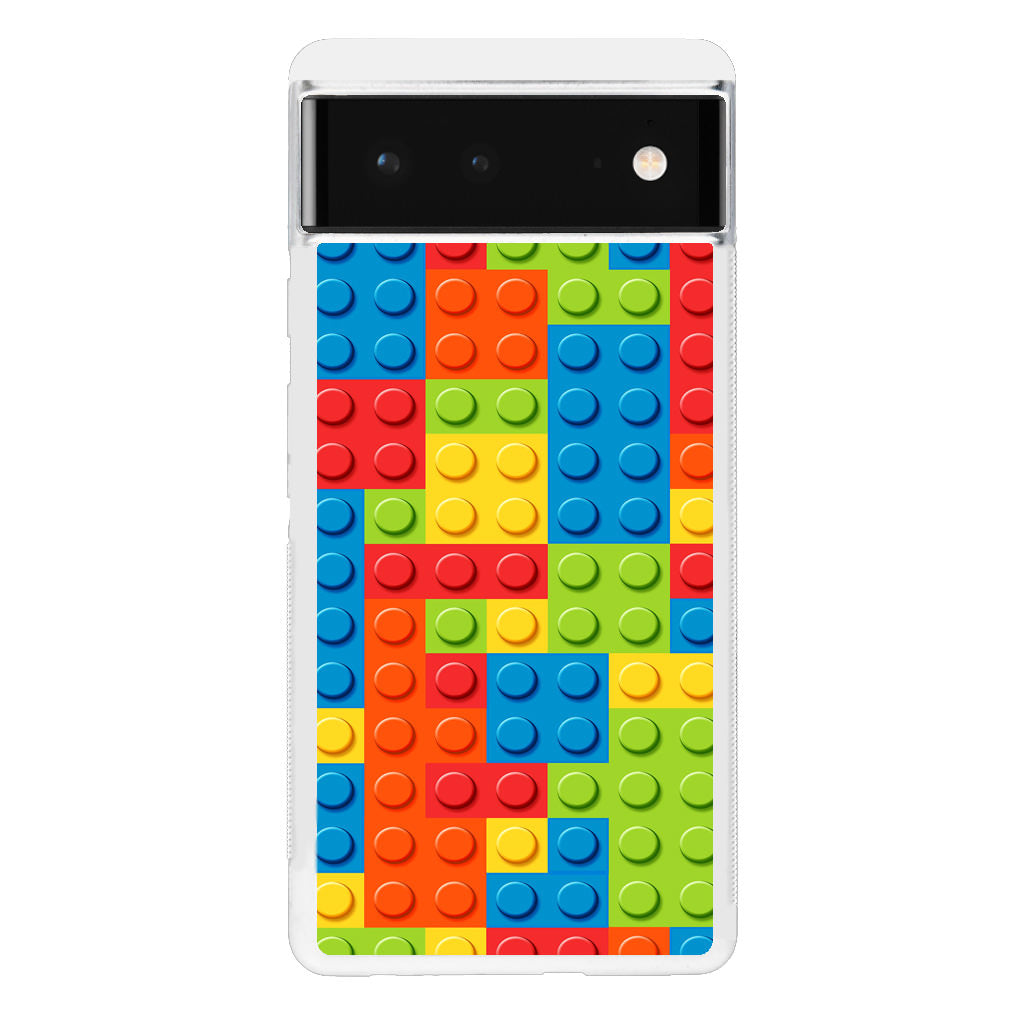 Blocks Rainbow Pattern Google Pixel 6 Case