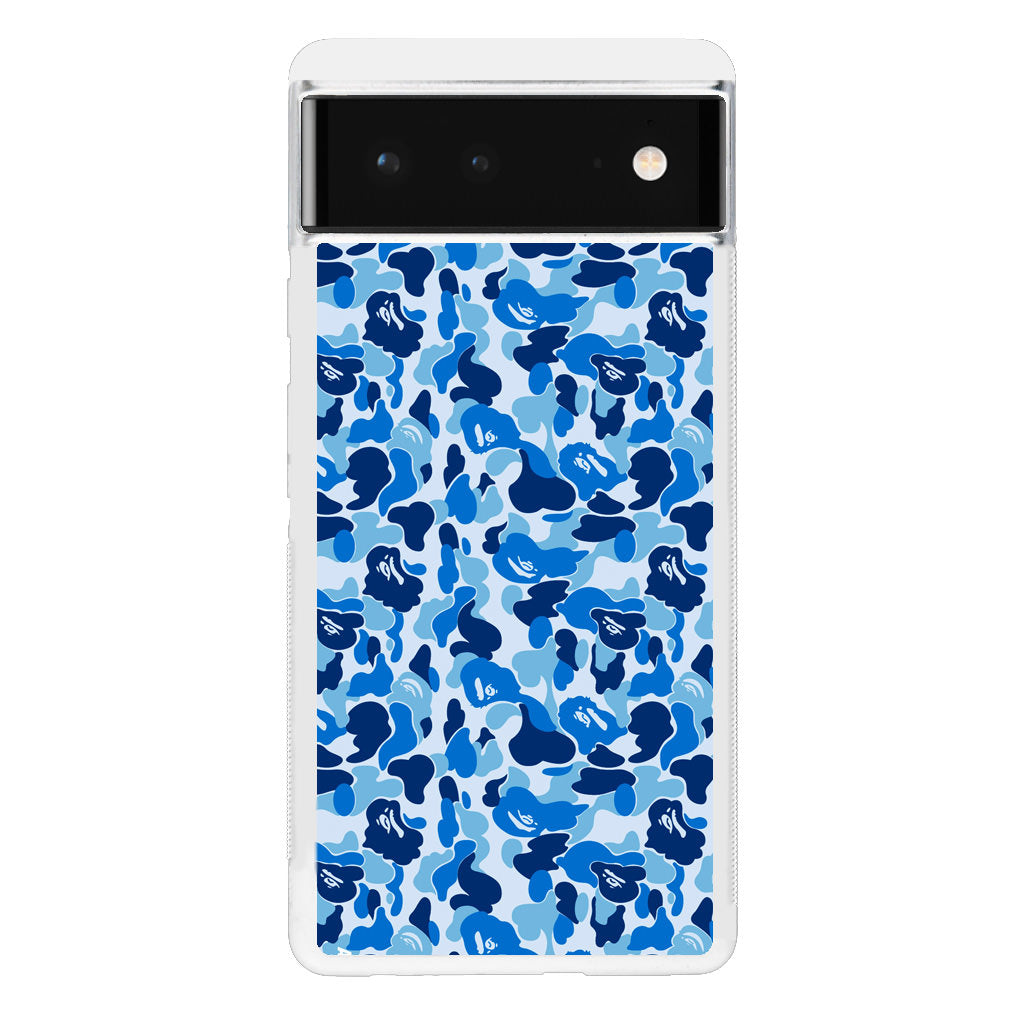 Blue Camo Google Pixel 6 Case