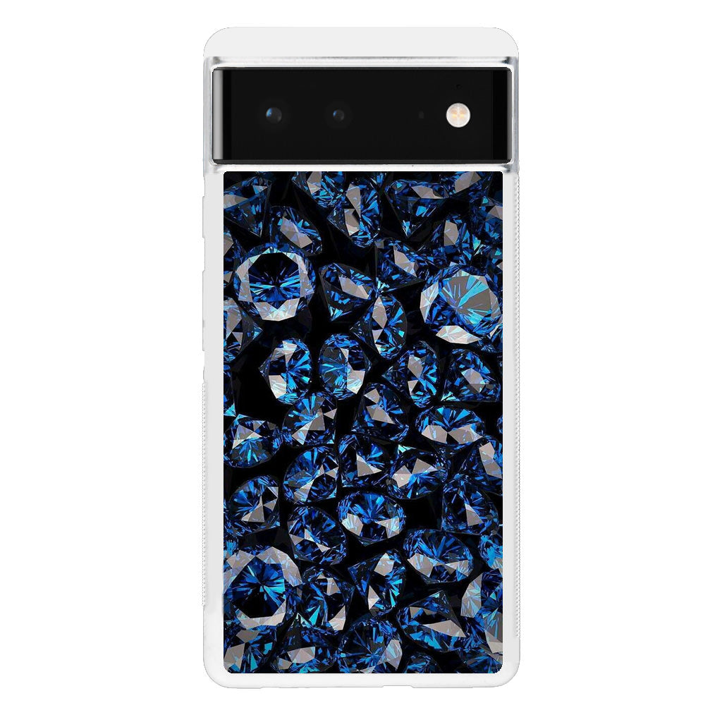 Blue Diamonds Pattern Google Pixel 6 Case