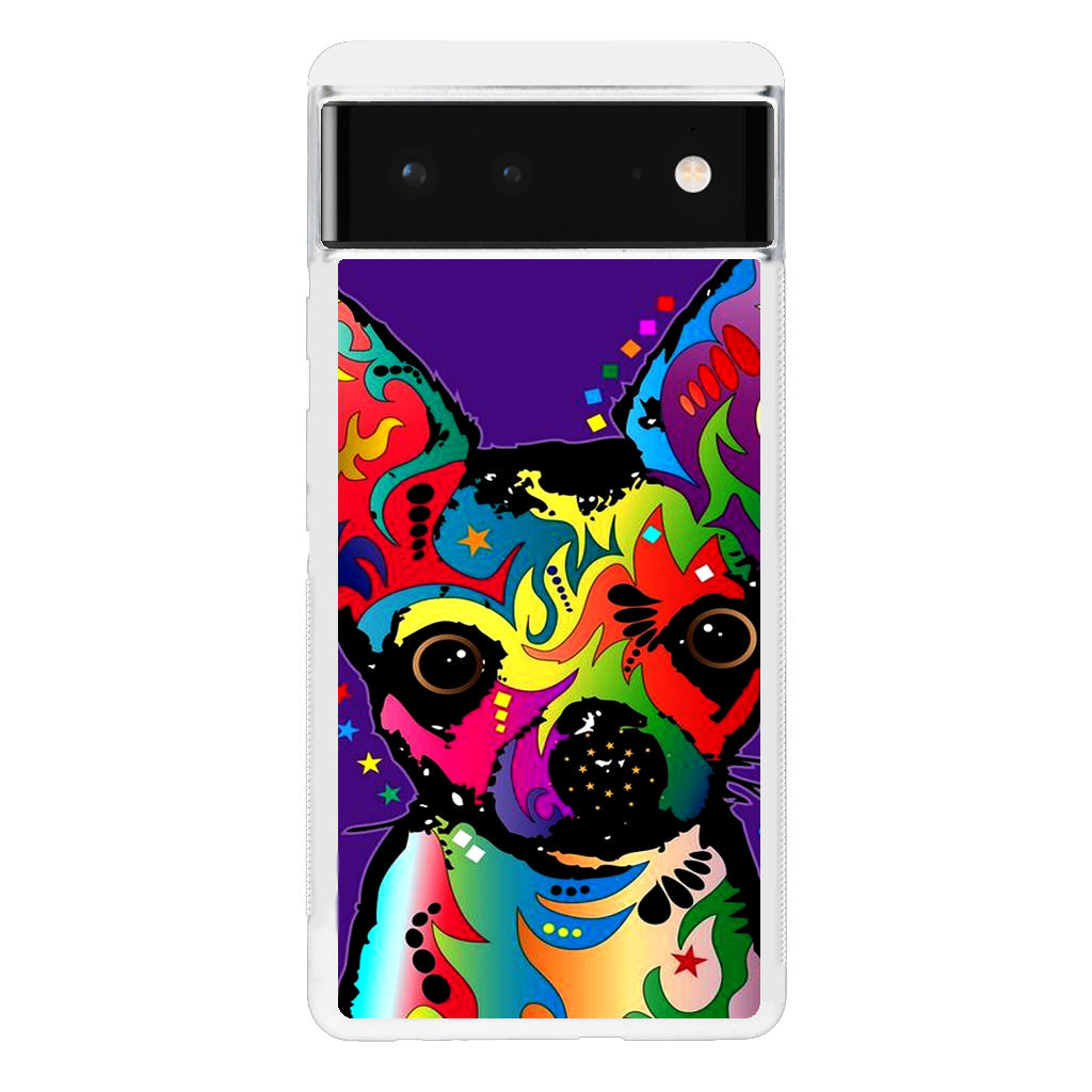 Colorful Chihuahua Google Pixel 6 Case