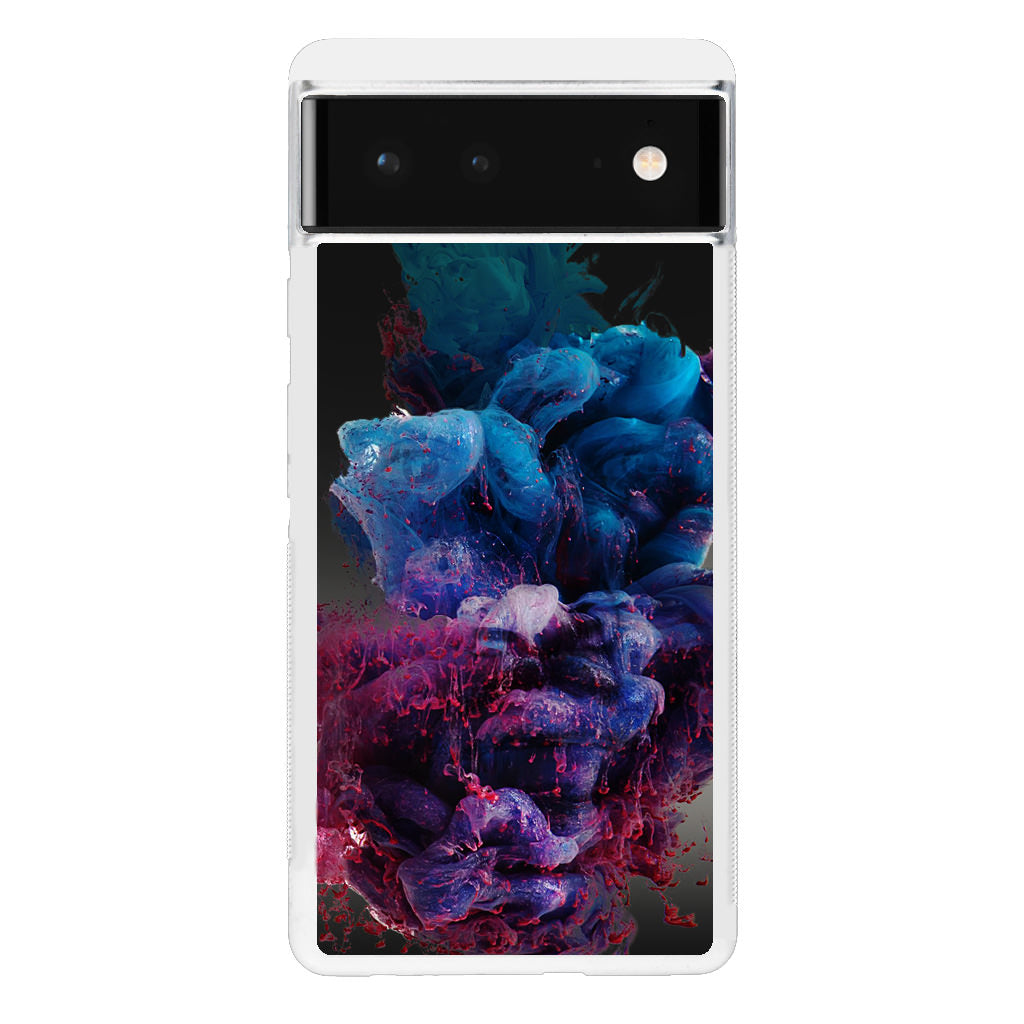 Colorful Dust Art on Black Google Pixel 6 Case