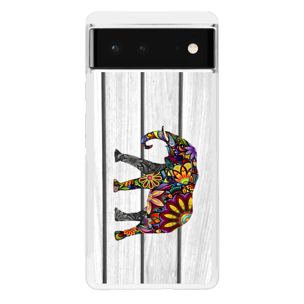 Colorful Elephant Flower Google Pixel 6 Case