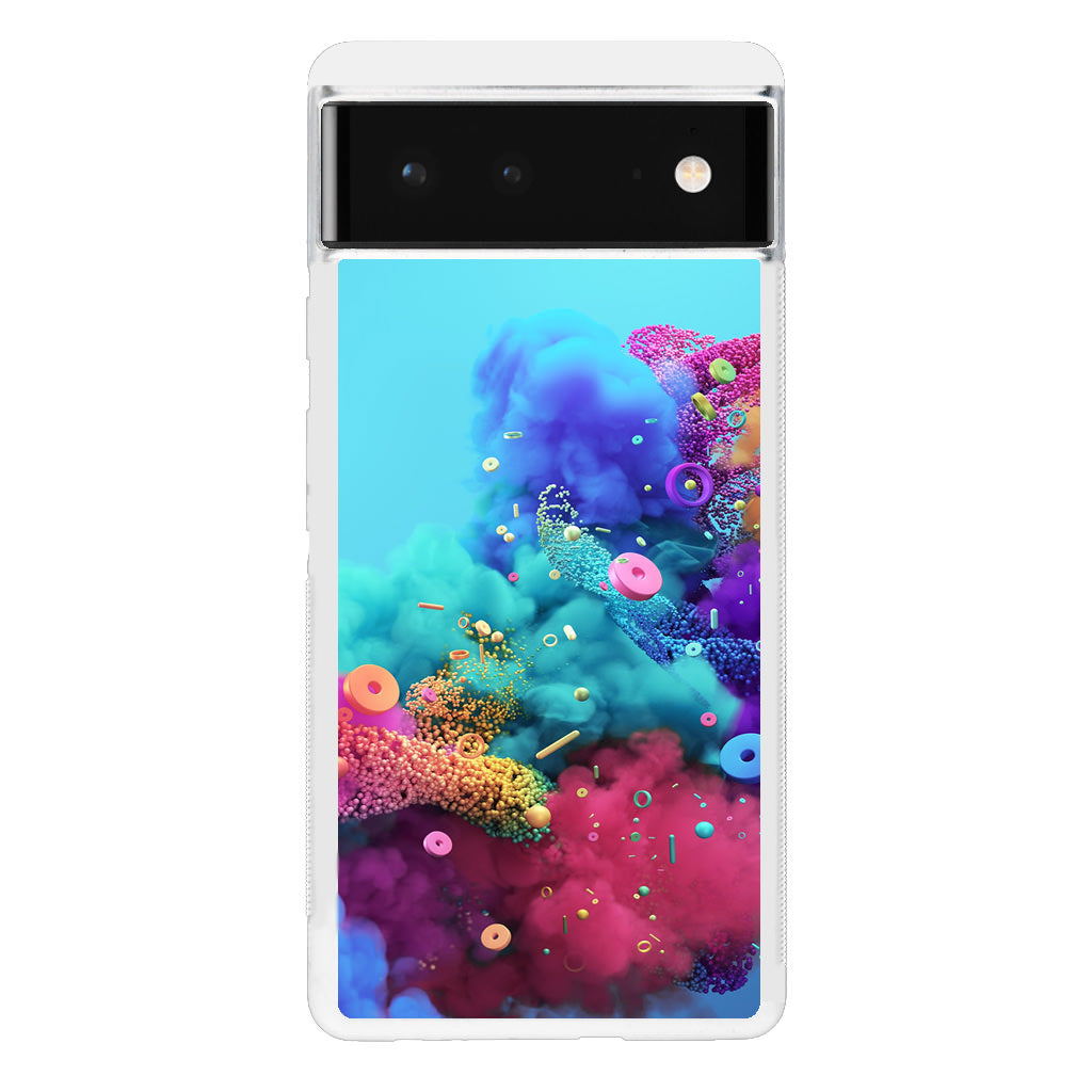 Colorful Smoke Boom Google Pixel 6 Case