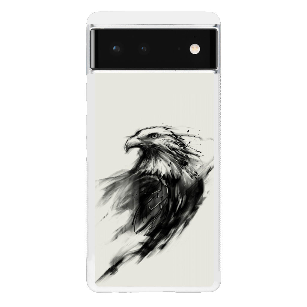 Eagle Art Black Ink Google Pixel 6 Case