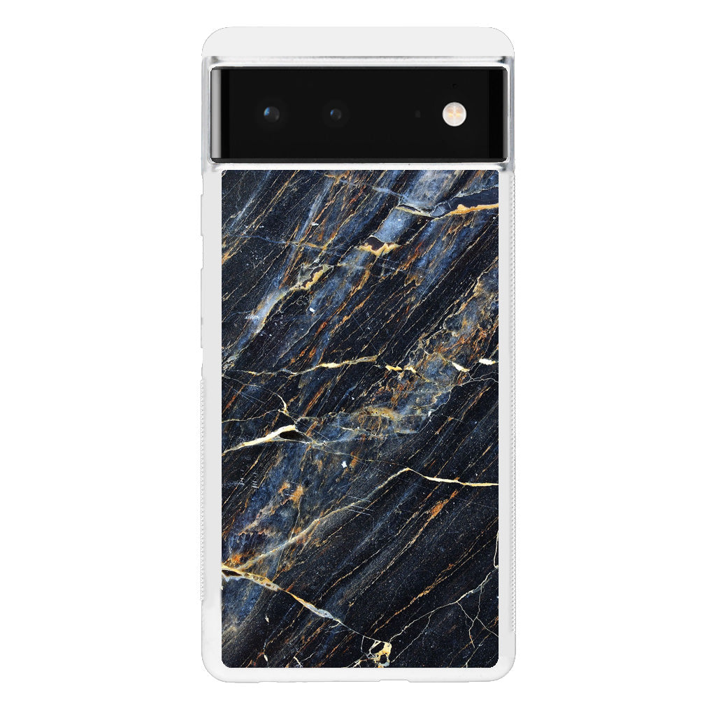 Golden Black Marble Google Pixel 6 Case