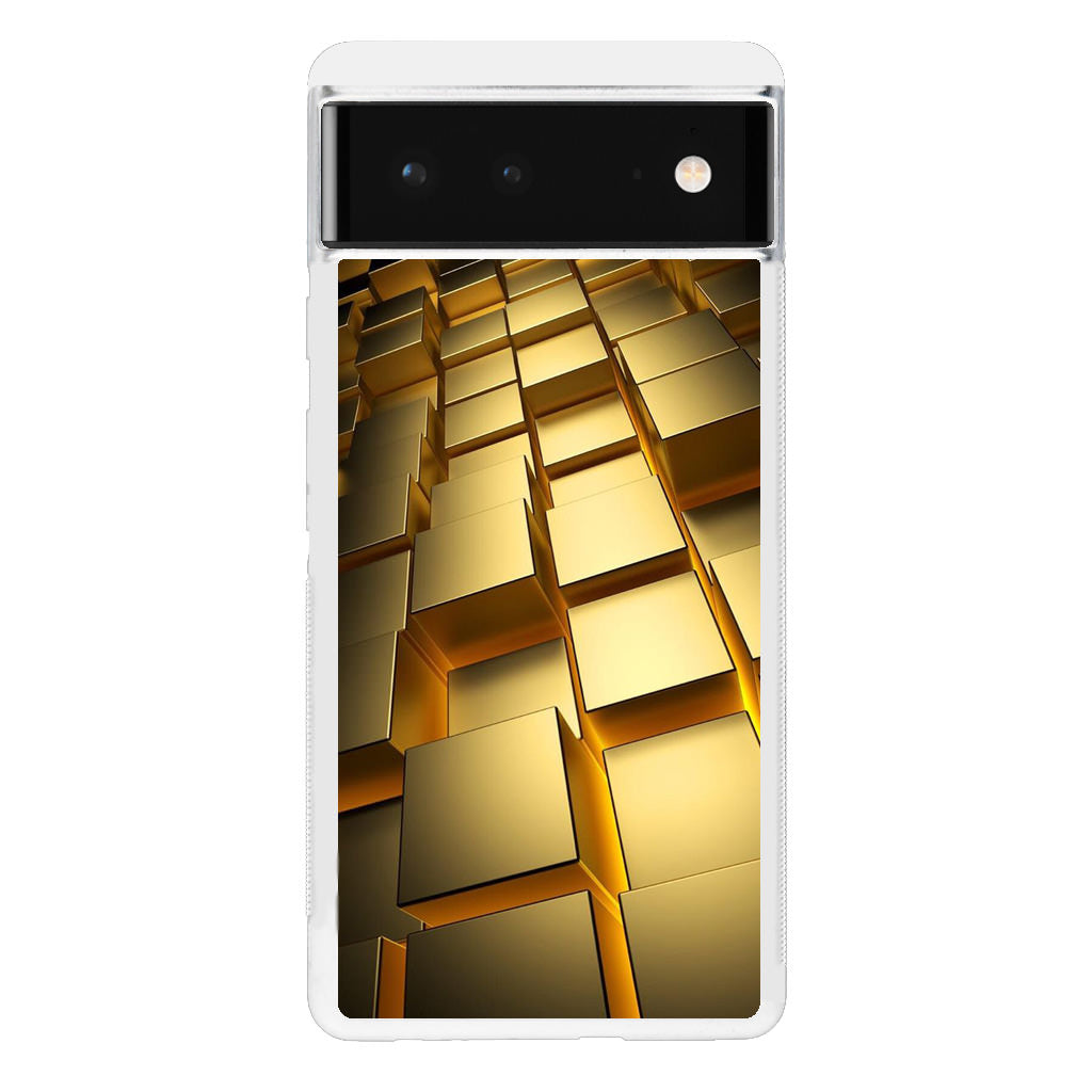 Golden Cubes Google Pixel 6 Case