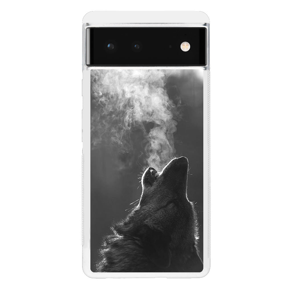 Howling Wolves Black and White Google Pixel 6 Case