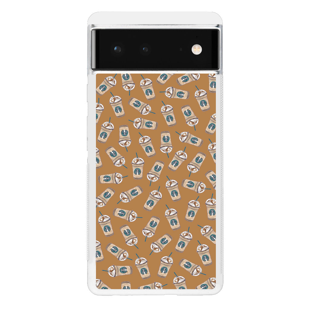 Iced Cappuccinos Lover Pattern Google Pixel 6 Case